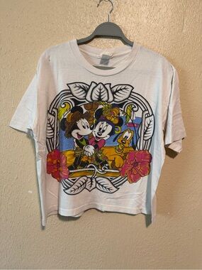 Vintage 90s Single Stitch Mickey Minnie Mouse Oversized Shirt Size Medium